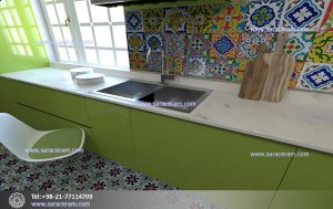 کاشی اسپانیایی برای آشپزخانه