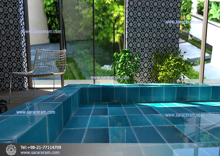 کاشی سنتی فیروزه ای