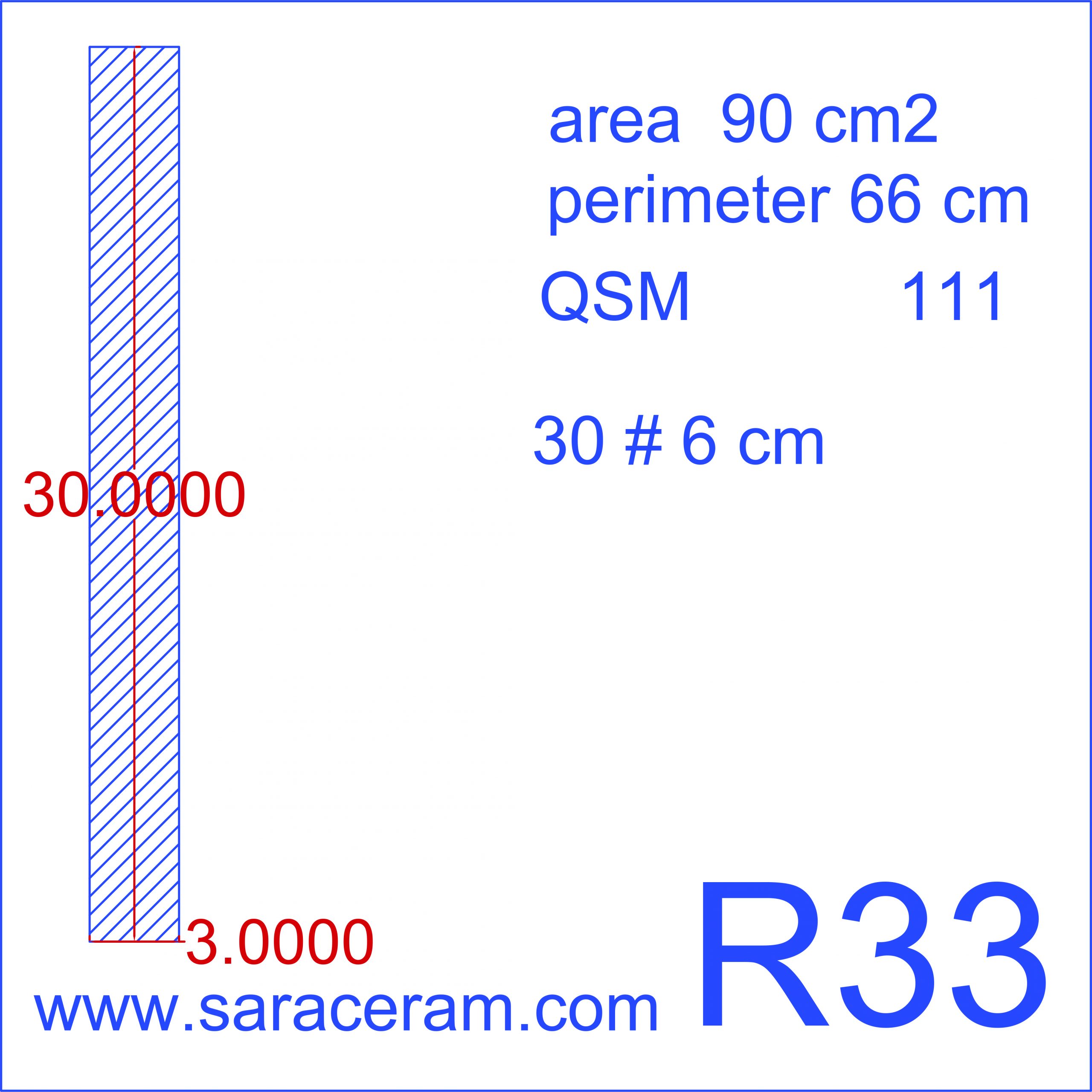 سایز کاشی مترویی