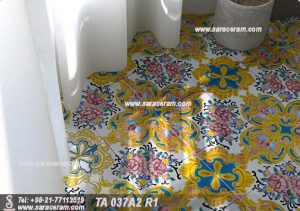 سرامیک گل و مرغ کف