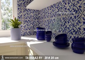 کاشی قلم آبی
