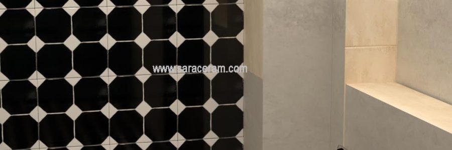سرامیک های دستساز سفید مشکی