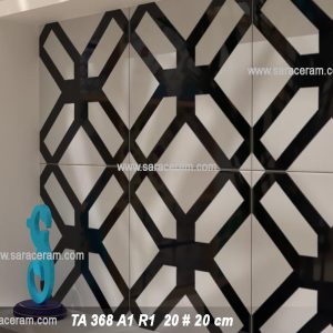 سرامیک سفید مشکی