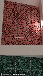 کاشی دستساز قرمز