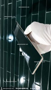 کاشی مترویی سبز یشمی تیره متمایل به مشکی